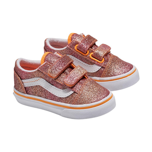 Vans Toddler's Old Skool V Sunrise Glitter/Multi/True White - 1083394 - Tip Top Shoes of New York