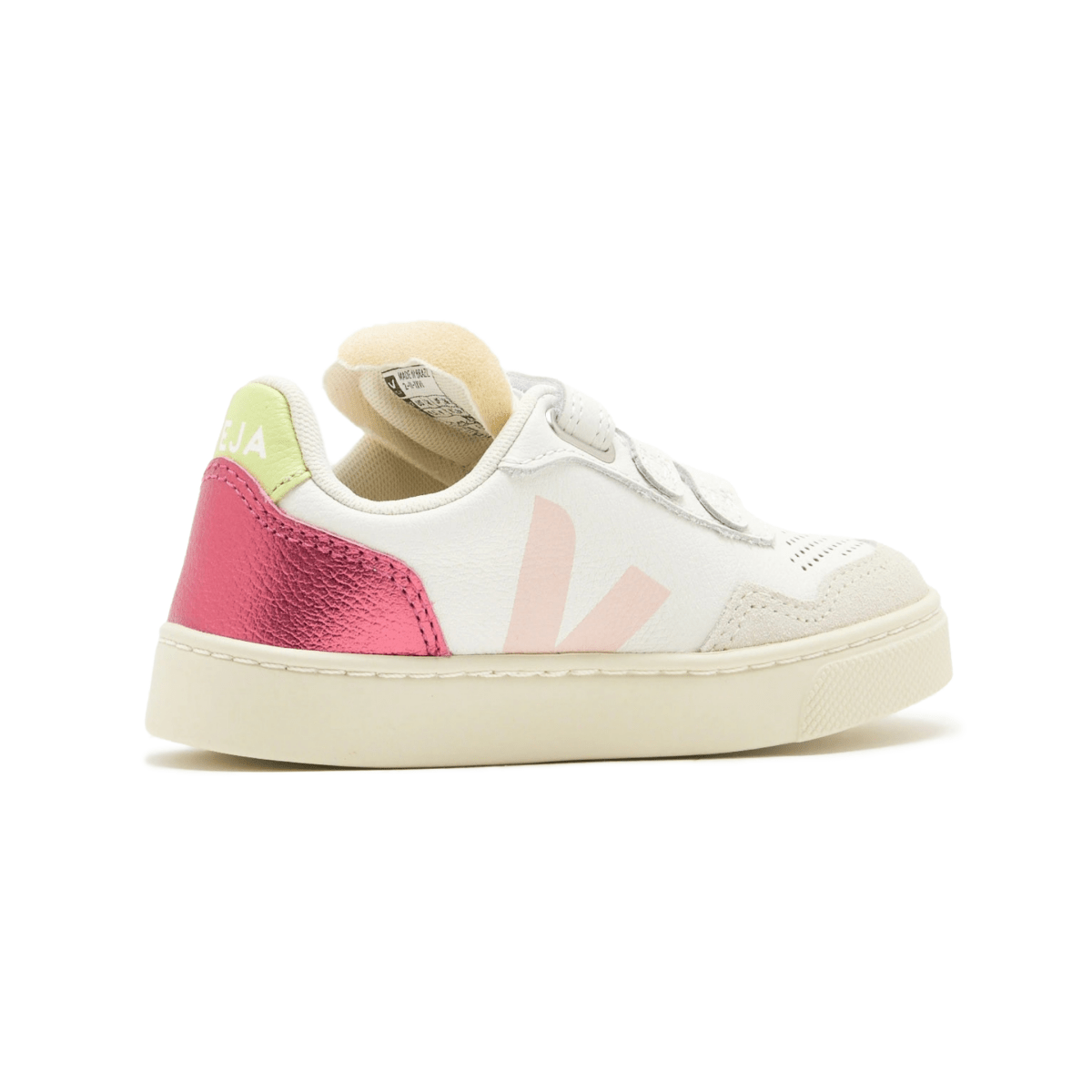 Veja Girls V-90 White/Pink/Multicolor Suede - 1111474 - Tip Top Shoes of New York