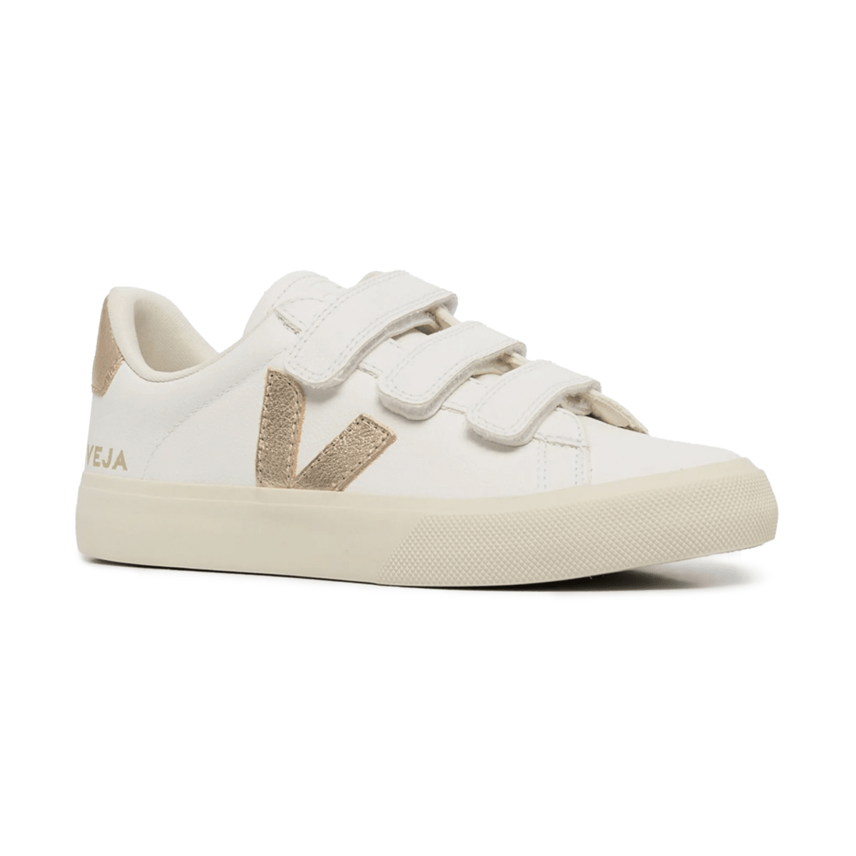 Veja Women's Recife White/Metallic Gold - 11029369 - Tip Top Shoes of New York