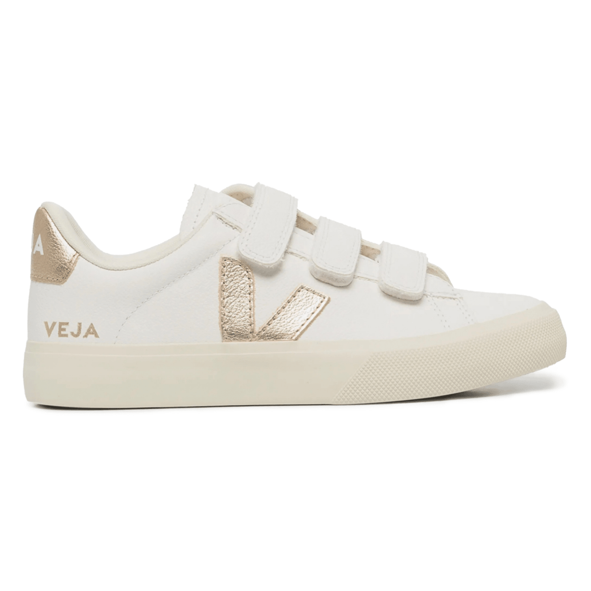 Veja Women's Recife White/Metallic Gold - 11029369 - Tip Top Shoes of New York