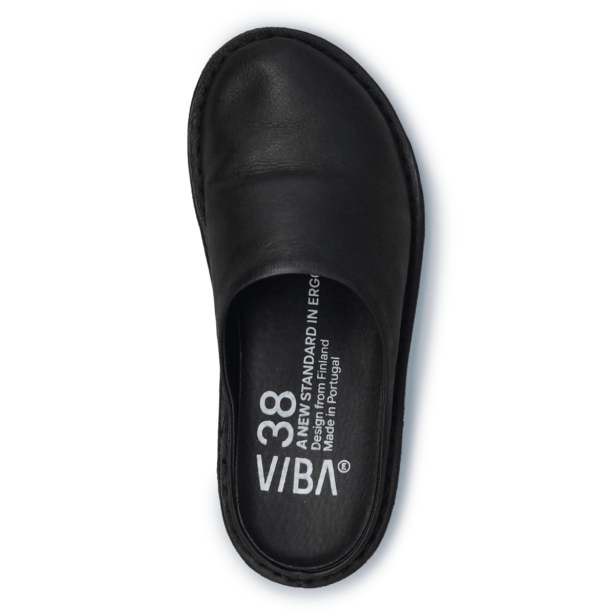 VIBAe Women's Roma Black Preto Leather - 9030222 - Tip Top Shoes of New York