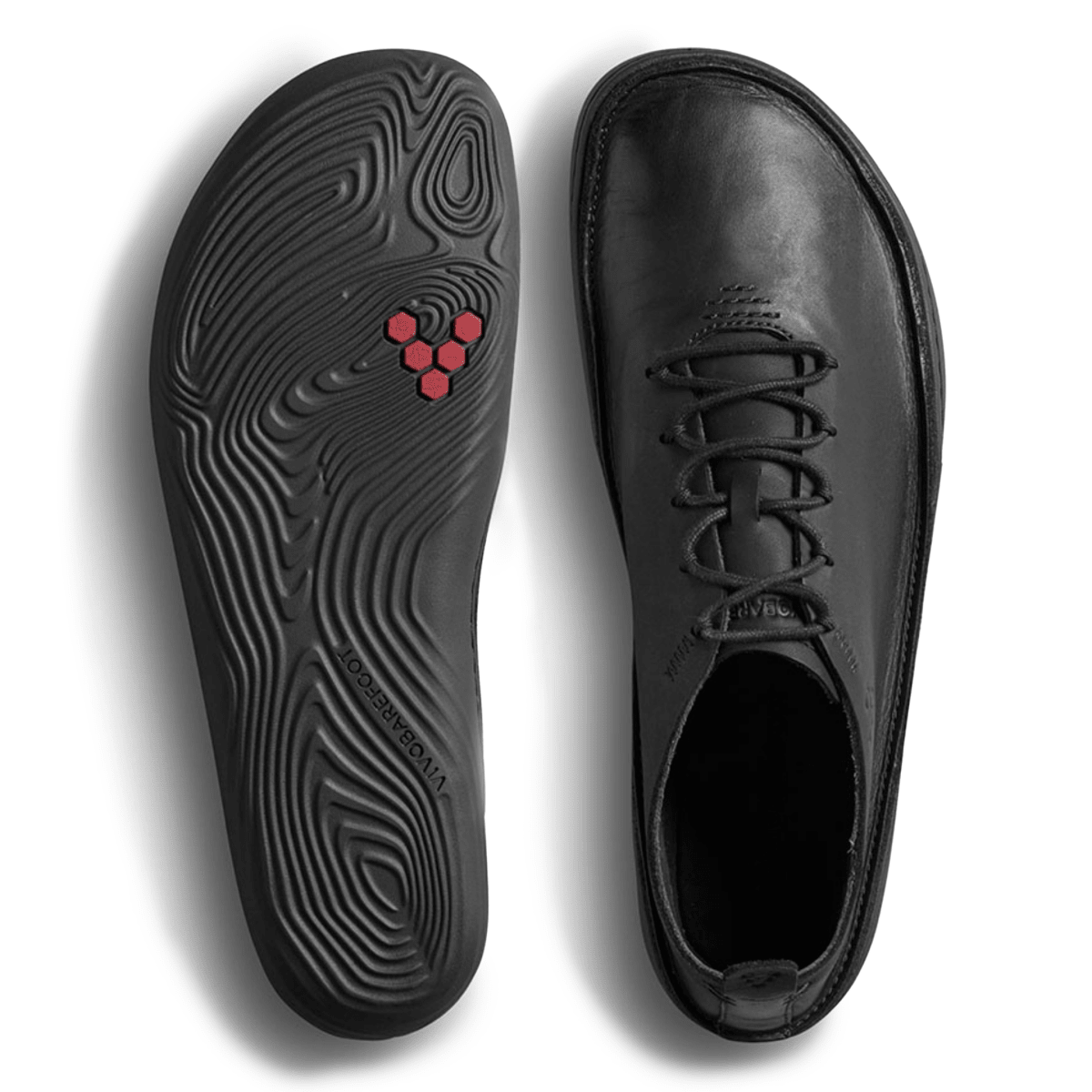 Vivo Barefoot Men's Sensus Moc Lace Up Obsidian Leather - 9027063 - Tip Top Shoes of New York