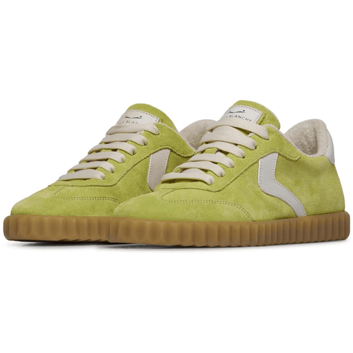 Voile Blanche Women's Ines Lime/White Suede - 9023051 - Tip Top Shoes of New York