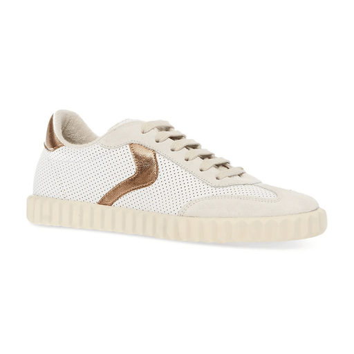 Voile Blanche Women's Ines Mesh Bronze/White Suede - 9023035 - Tip Top Shoes of New York
