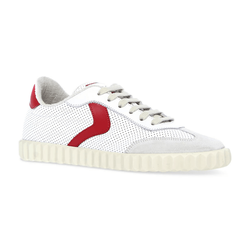 Voile Blanche Women's Ines Mesh Red/White Suede - 9023043 - Tip Top Shoes of New York