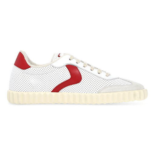 Voile Blanche Women's Ines Mesh Red/White Suede - 9023043 - Tip Top Shoes of New York