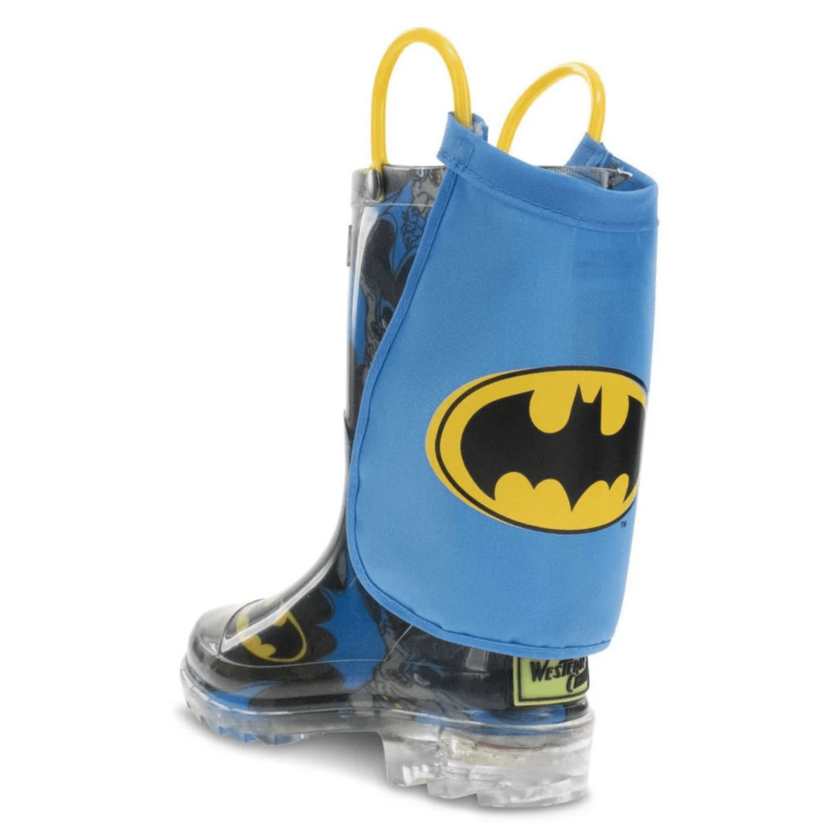 Western Chief Kids Batman Blue/Black/Yellow Lighted Rainboot - 1118601 - Tip Top Shoes of New York