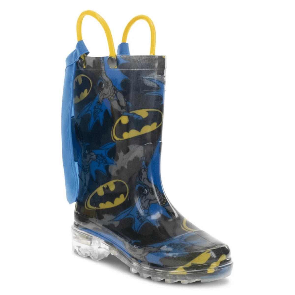 Western Chief Kids Batman Blue/Black/Yellow Lighted Rainboot - 1118601 - Tip Top Shoes of New York
