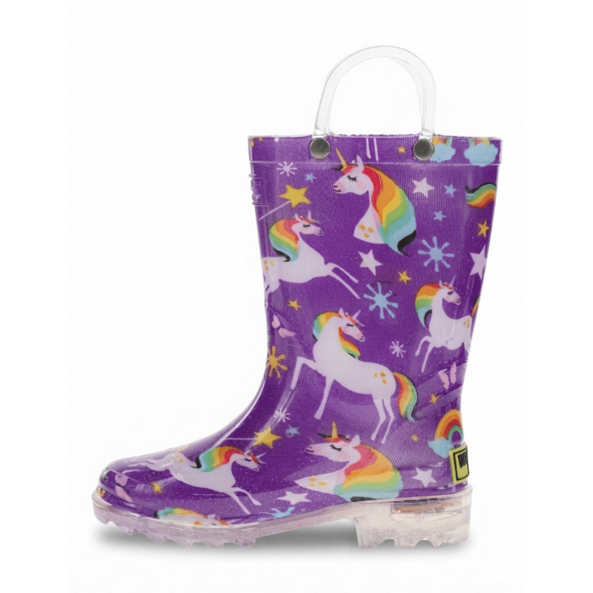 Western Chief Kids Unicorn Purple/Multicolor Lighted Rainboot - 1118594 - Tip Top Shoes of New York