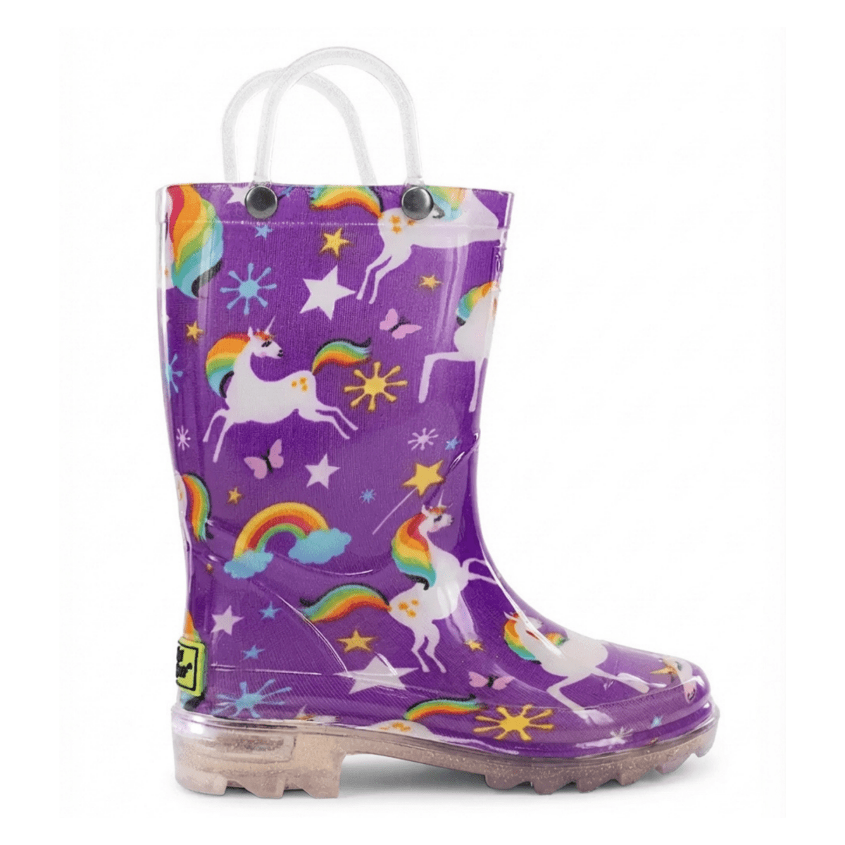 Western Chief Kids Unicorn Purple/Multicolor Lighted Rainboot - 1118594 - Tip Top Shoes of New York