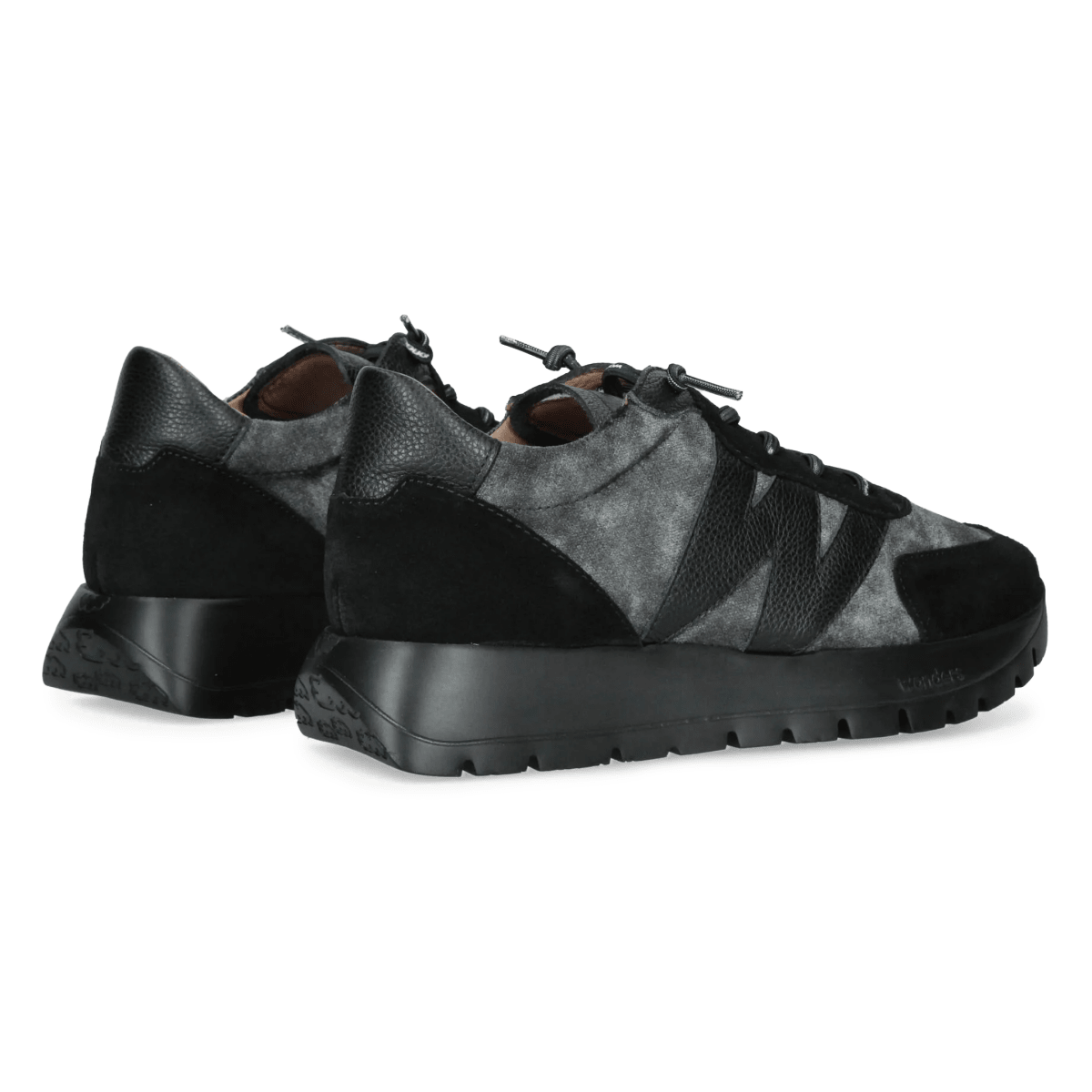 Wonders Women's A-24111 Comb Black/Black - 9035667 - Tip Top Shoes of New York