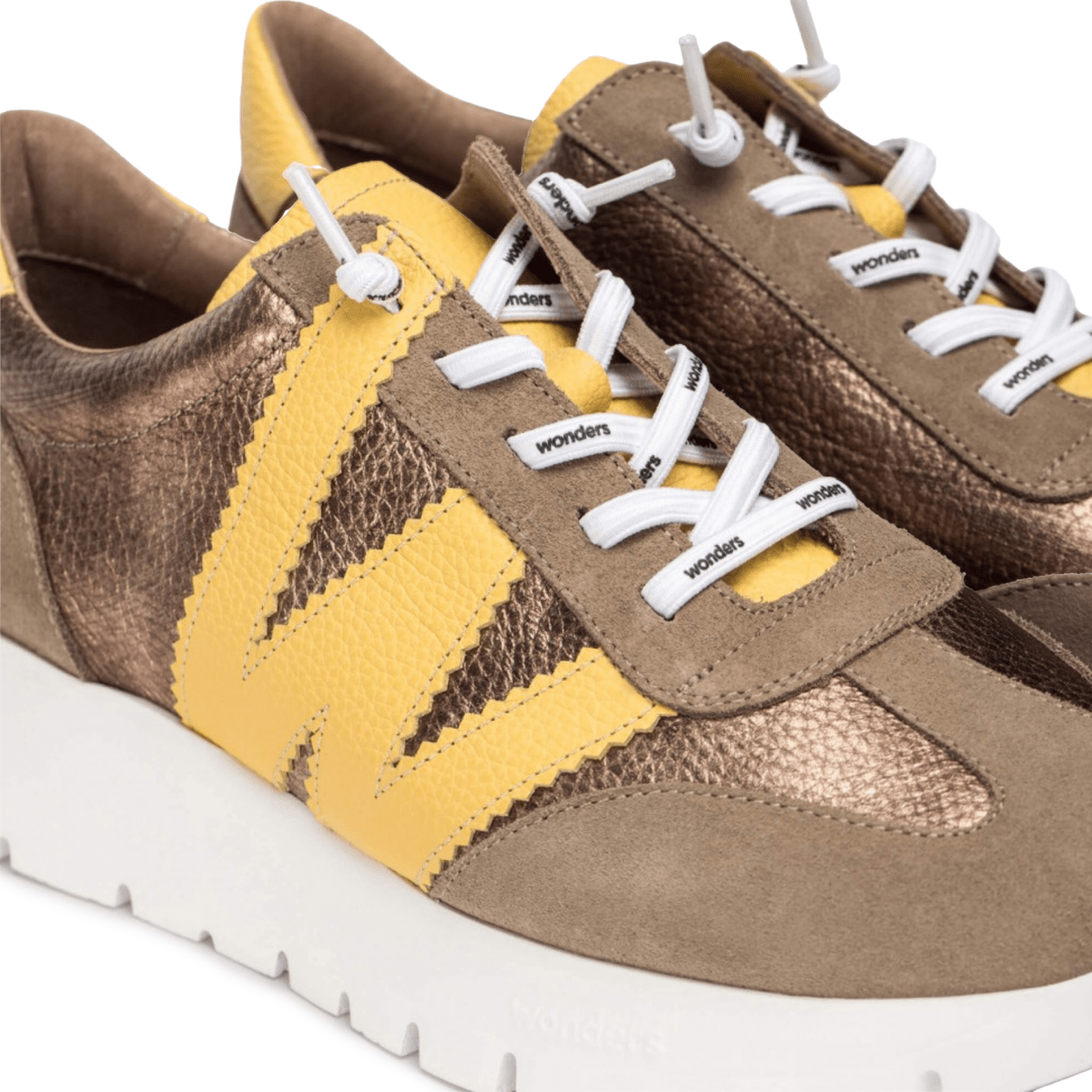 Wonders Women’s Odisei 76 Taupe/Yellow/White - 9027209 - Tip Top Shoes of New York