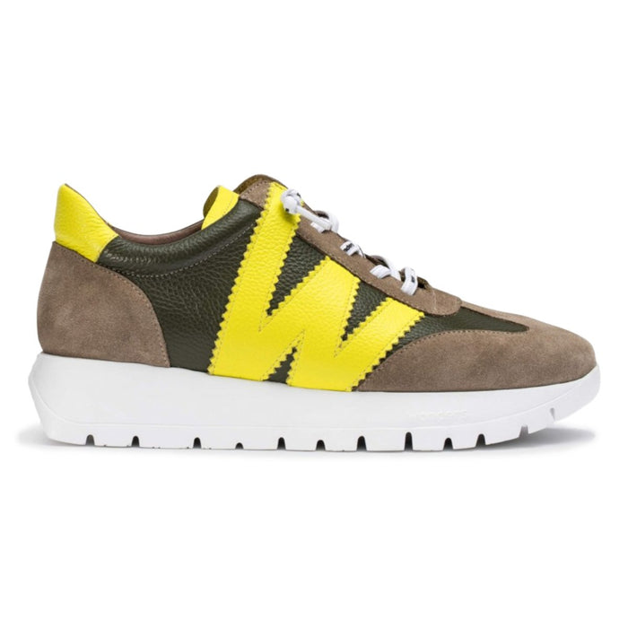 Wonders Women's Racer Taupe/Algae/Cyber Yellow/White - 9021738 - Tip Top Shoes of New York