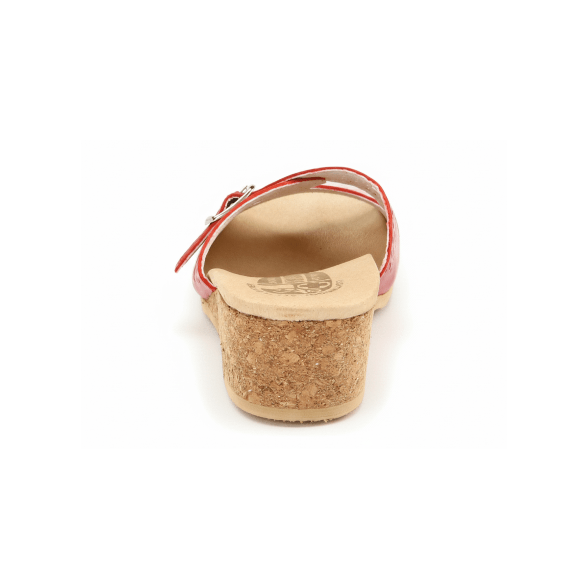 Worishofer Women's 251 Slide Red Leather - 402315801011 - Tip Top Shoes of New York