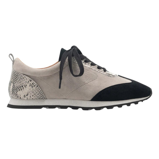 Yes Women's Caren Black/Light Grey Suede/White Snake Print - 3017493 - Tip Top Shoes of New York