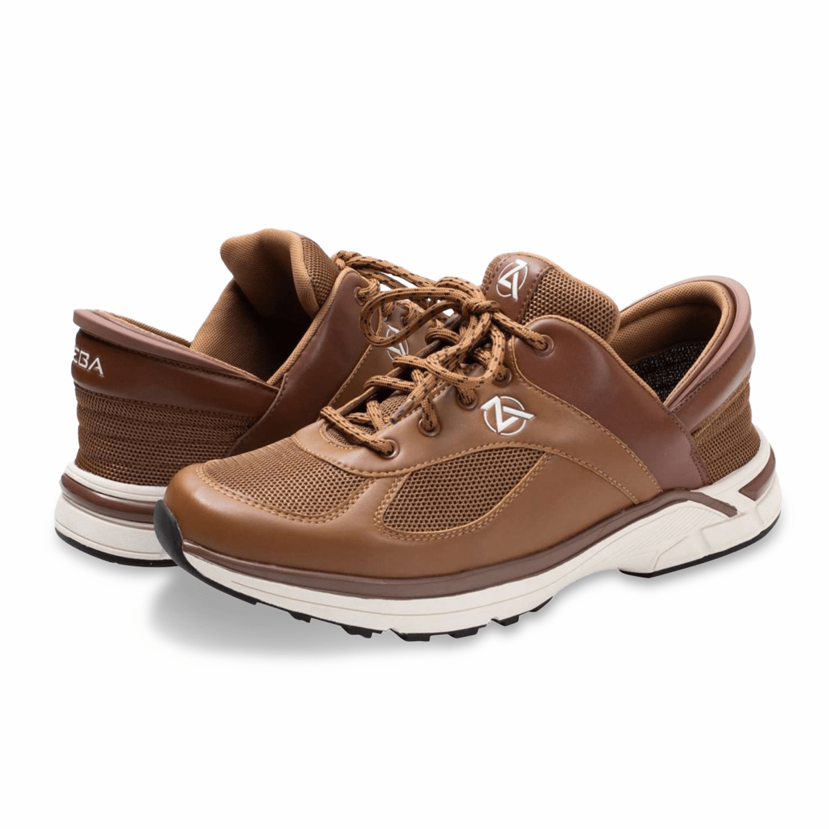 Zeba Men's Brown Leather and Mesh Slip On - 3009166 - Tip Top Shoes of New York