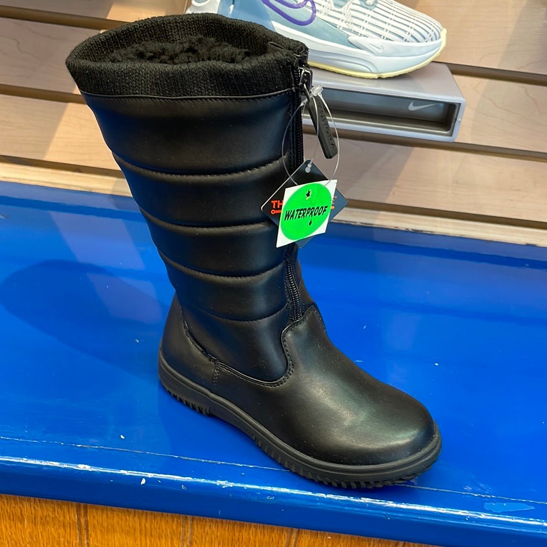 568307 - Tundra Girl's Puffy Blk Leather - 5015936 - Tip Top Shoes of New York