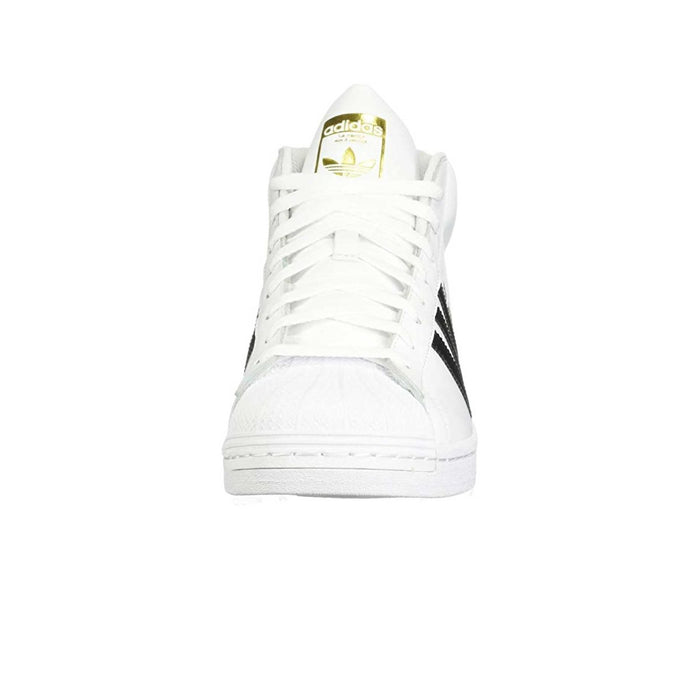 Adidas Boy's Pro Model Cloud White/Core Black/Gold Foil Sneakers - 1075028 - Tip Top Shoes of New York