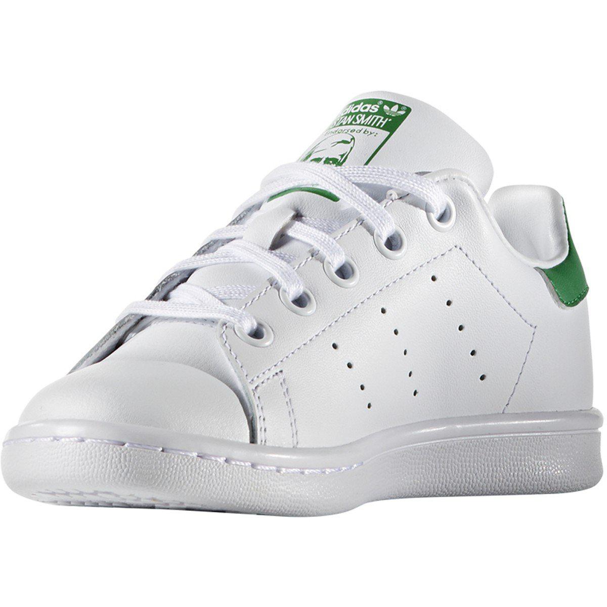 Adidas Boy's Stan Smith C White/Green - 577410 - Tip Top Shoes of New York