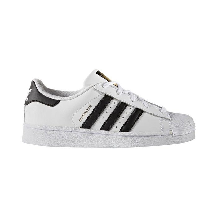 Womens white & black superstar foundation trainers Clearance