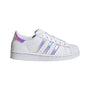 Adidas Girl's Superstar J White/Silver Shimmer - 948739 - Tip Top Shoes of New York