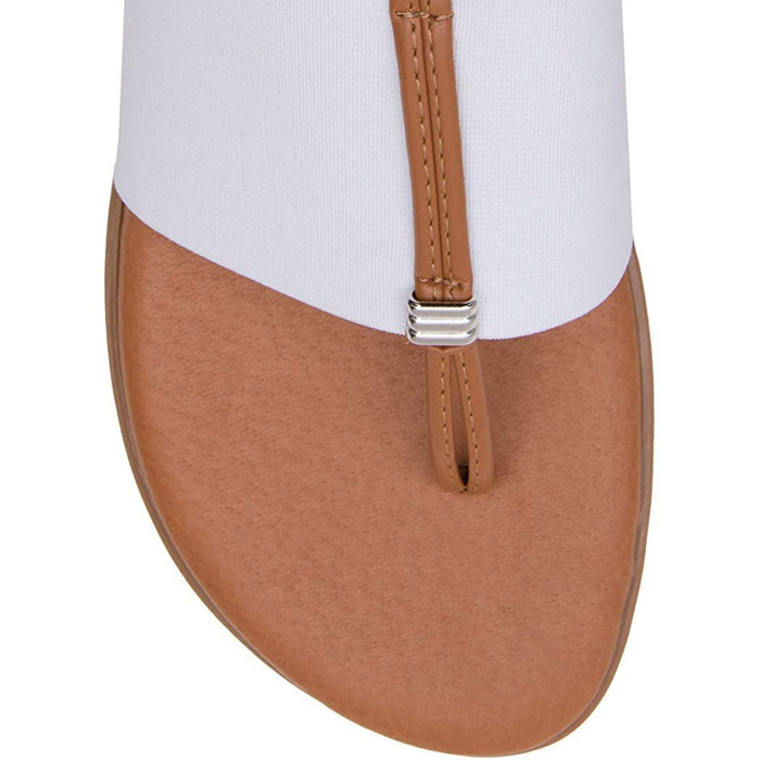Andre Assous Nice Featherweights ™ Elastic Sandal (White) - 3004114 - Tip Top Shoes of New York