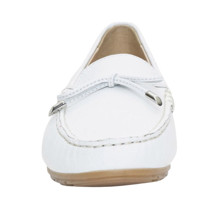 Ara Women's Amarillo Driving Moccasin White Calf Leather - 3015370 - Tip Top Shoes of New York