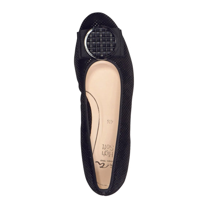 Ara Women's Bambi Black Puntikid - 3013544 - Tip Top Shoes of New York