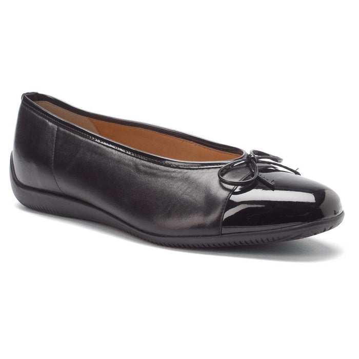 Ara Women's Bella Black Leather/Patent - 401418305013 - Tip Top Shoes of New York
