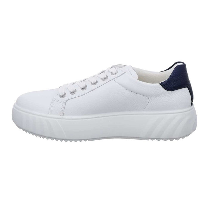 Ara Women's Milky White/Navy Leather - 3015280 - Tip Top Shoes of New York