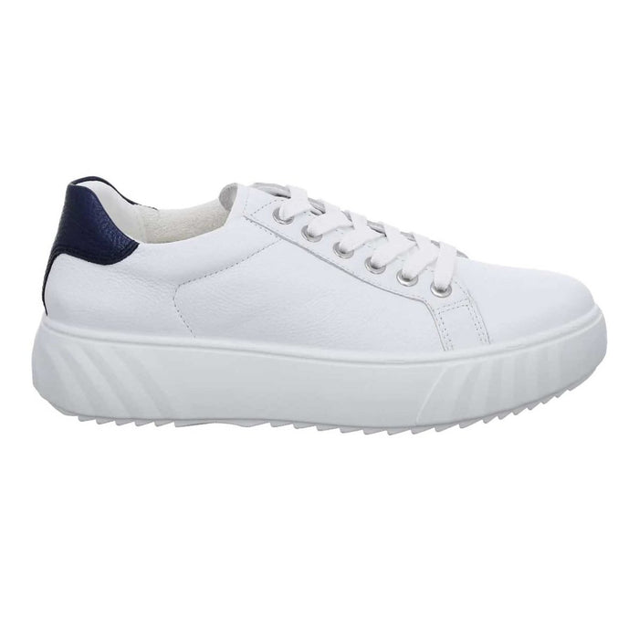 Ara Women's Milky White/Navy Leather - 3015280 - Tip Top Shoes of New York
