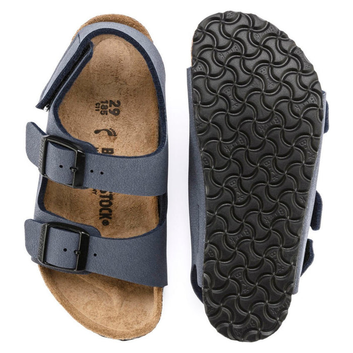 Birkenstock Boy's Milano Navy Canvas H&L - 1082072 - Tip Top Shoes of New York