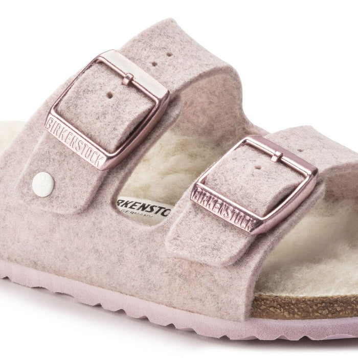 Birkenstock Girl's Arizona Soft Pink Wool - 1052130 - Tip Top Shoes of New York