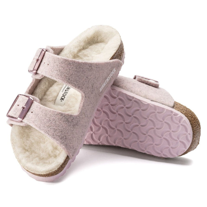 Birkenstock Girl's Arizona Soft Pink Wool - 1052130 - Tip Top Shoes of New York