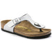 Birkenstock Girl's Gizeh Silver Birko-Flor (Sizes 30-34) - 405933208019 - Tip Top Shoes of New York