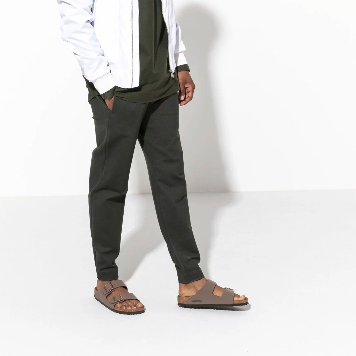 Birkenstock Men's Arizona Mocha Birko-Flor - 887044 - Tip Top Shoes of New York