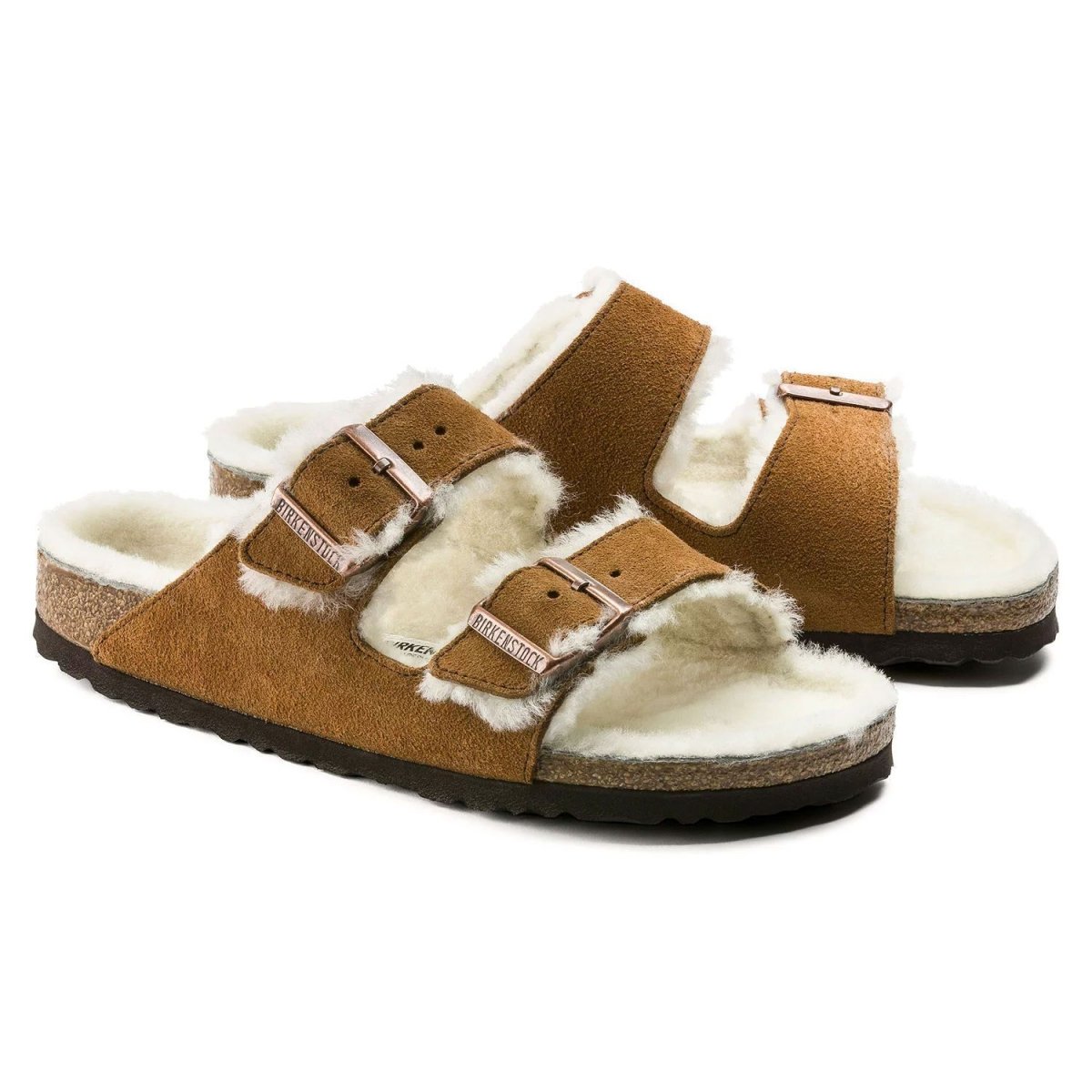 Birkenstock Men's Arizona Shearling Mink Suede - 928310 - Tip Top Shoes of New York
