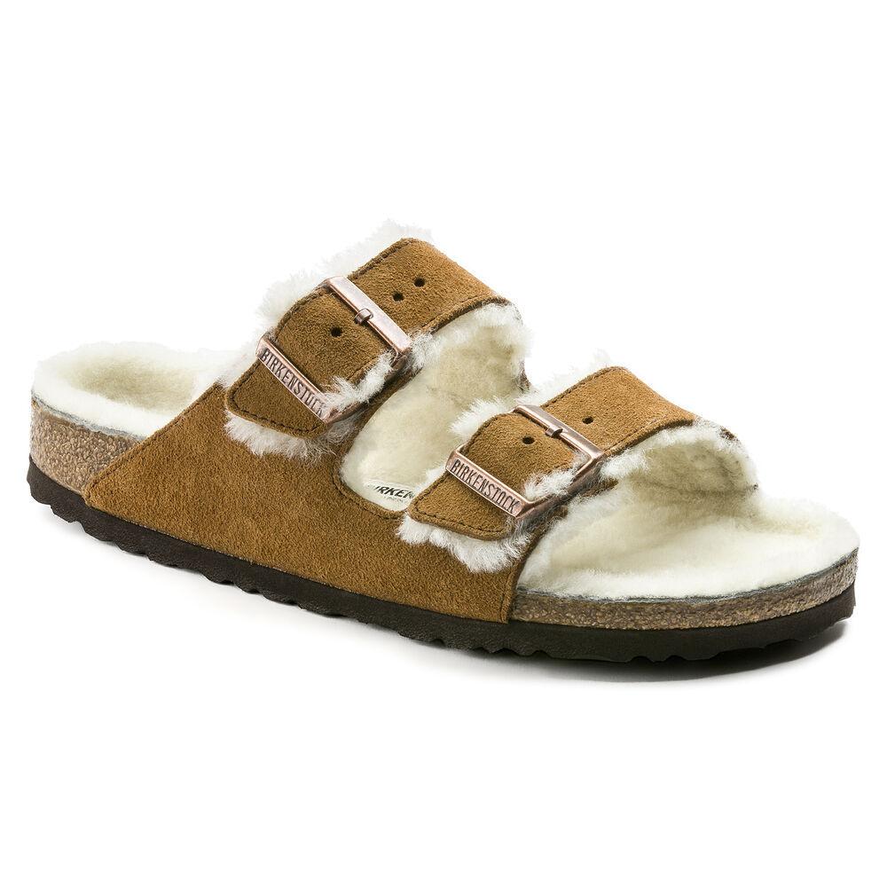 Birkenstock Men's Arizona Shearling Mink Suede - 928310 - Tip Top Shoes of New York