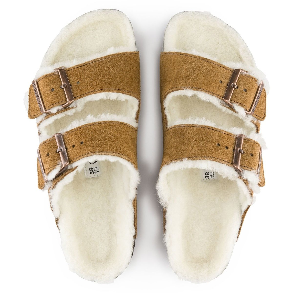 Birkenstock Men's Arizona Shearling Mink Suede - 928310 - Tip Top Shoes of New York