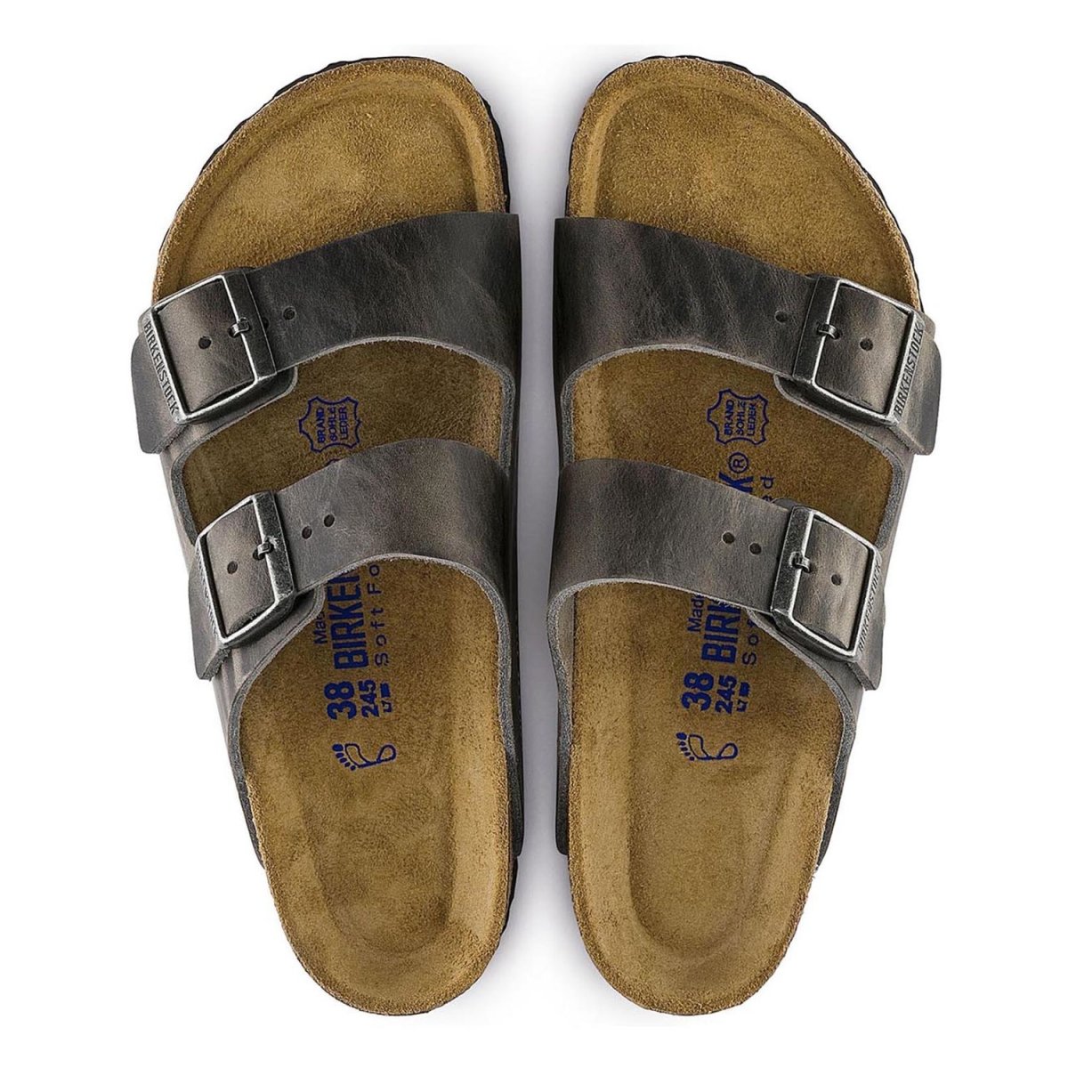 Birkenstock Men's Arizona Soft Footbed Iron - 1036112 - Tip Top Shoes of New York