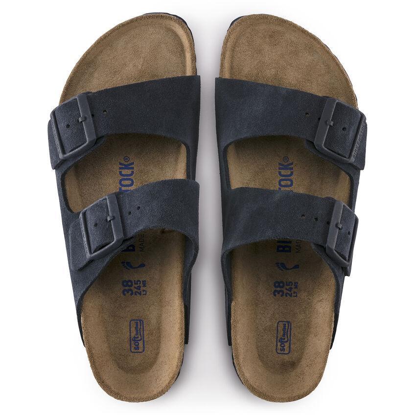 Birkenstock Men's Arizona Soft Footbed Navy Night Suede - Tip Top
