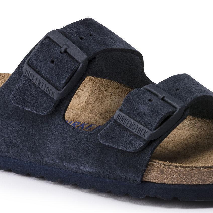 Birkenstock Men's Arizona Soft Footbed Navy Night Suede - Tip Top