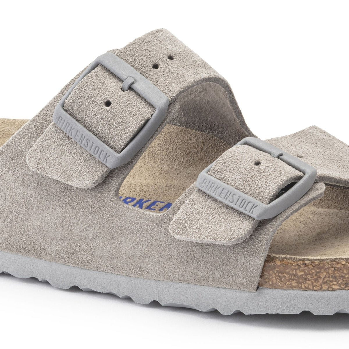 Birkenstock Men's Arizona Soft Footbed Stone Suede - 9003661 - Tip Top Shoes of New York