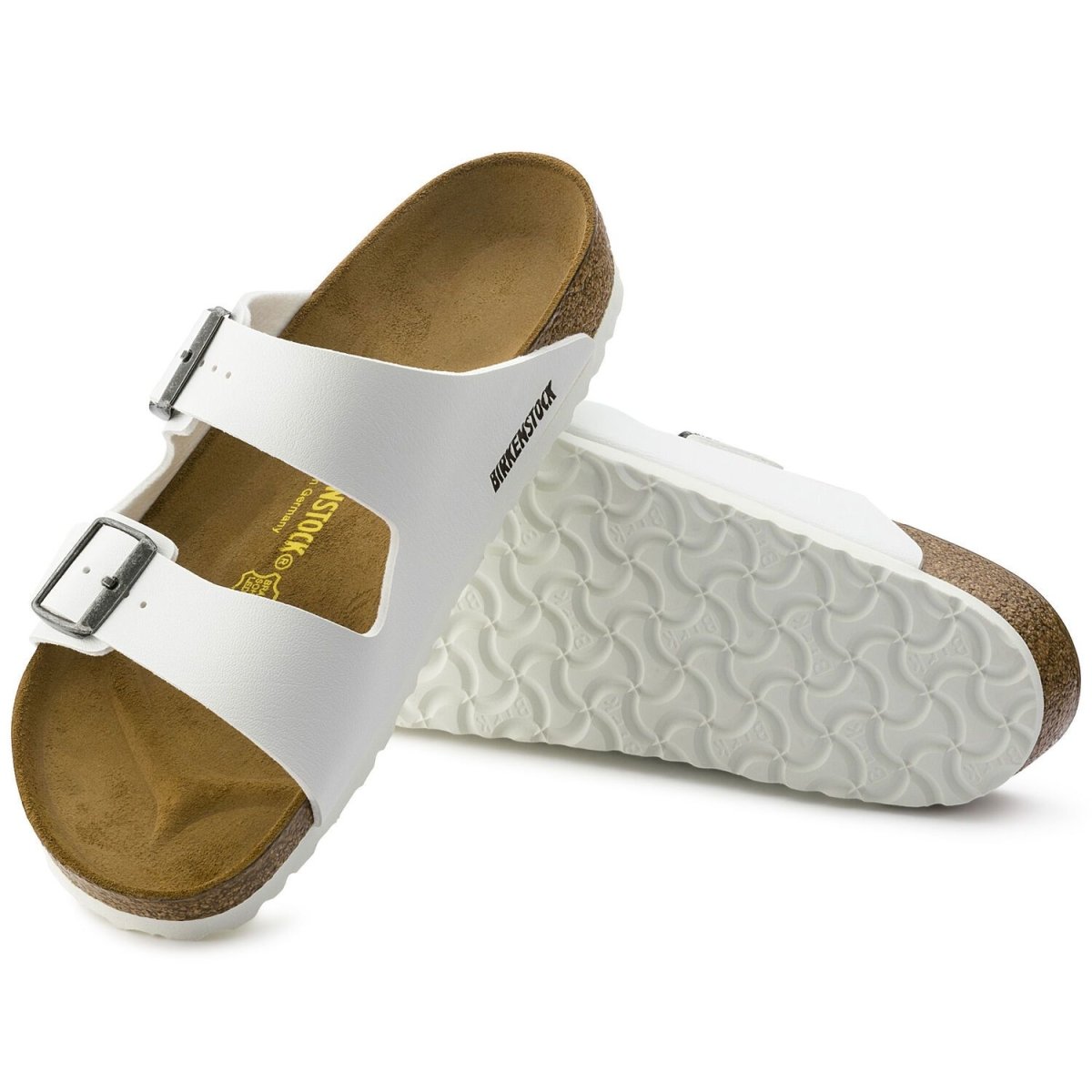 Birkenstock Men's Arizona White Birko-Flor - Tip Top Shoes of New York