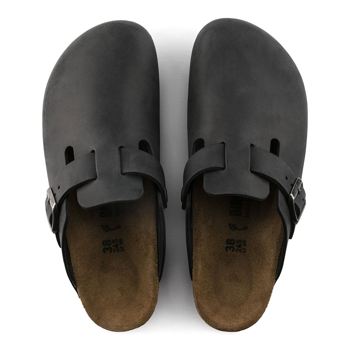 Birkenstock Men's Boston Black Oiled Leather – Tip Top Shoes of