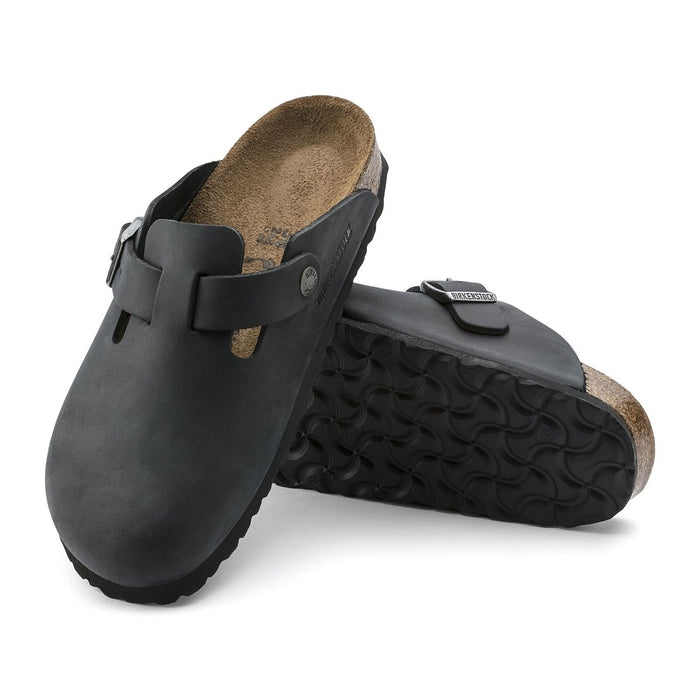 Birkenstock Men's Boston Black Oiled - 9013765 - Tip Top Shoes of New York