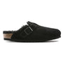 Birkenstock Men's Boston Shearling Black Suede - 3002516 - Tip Top Shoes of New York
