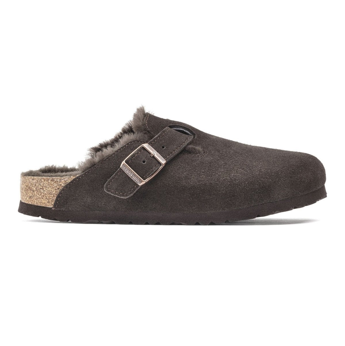 Birkenstock Men's Boston Shearling Brown Suede - 3002430 - Tip Top Shoes of New York