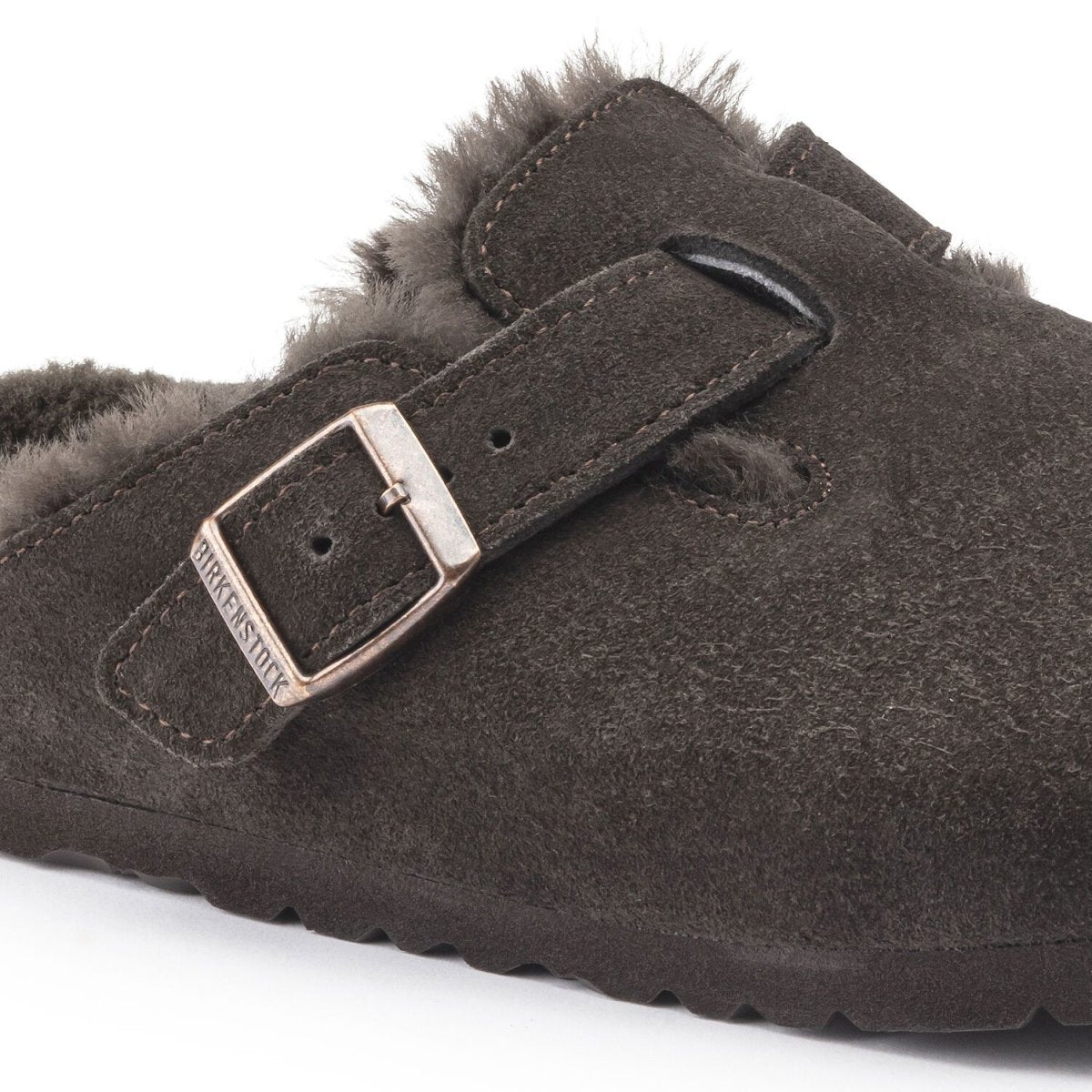 Birkenstock Men's Boston Shearling Brown Suede - 3002430 - Tip Top Shoes of New York