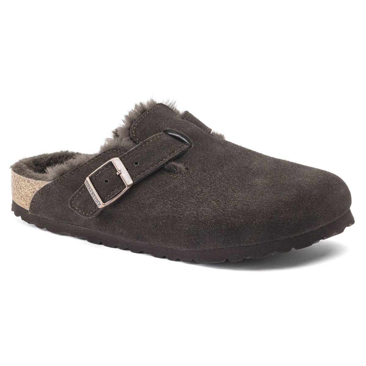Birkenstock Men's Boston Shearling Brown Suede - 3002430 - Tip Top Shoes of New York